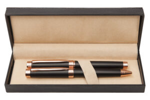 SET DE BOLIGRAFO Y ROLLER  "COBRA" TINTA AZUL